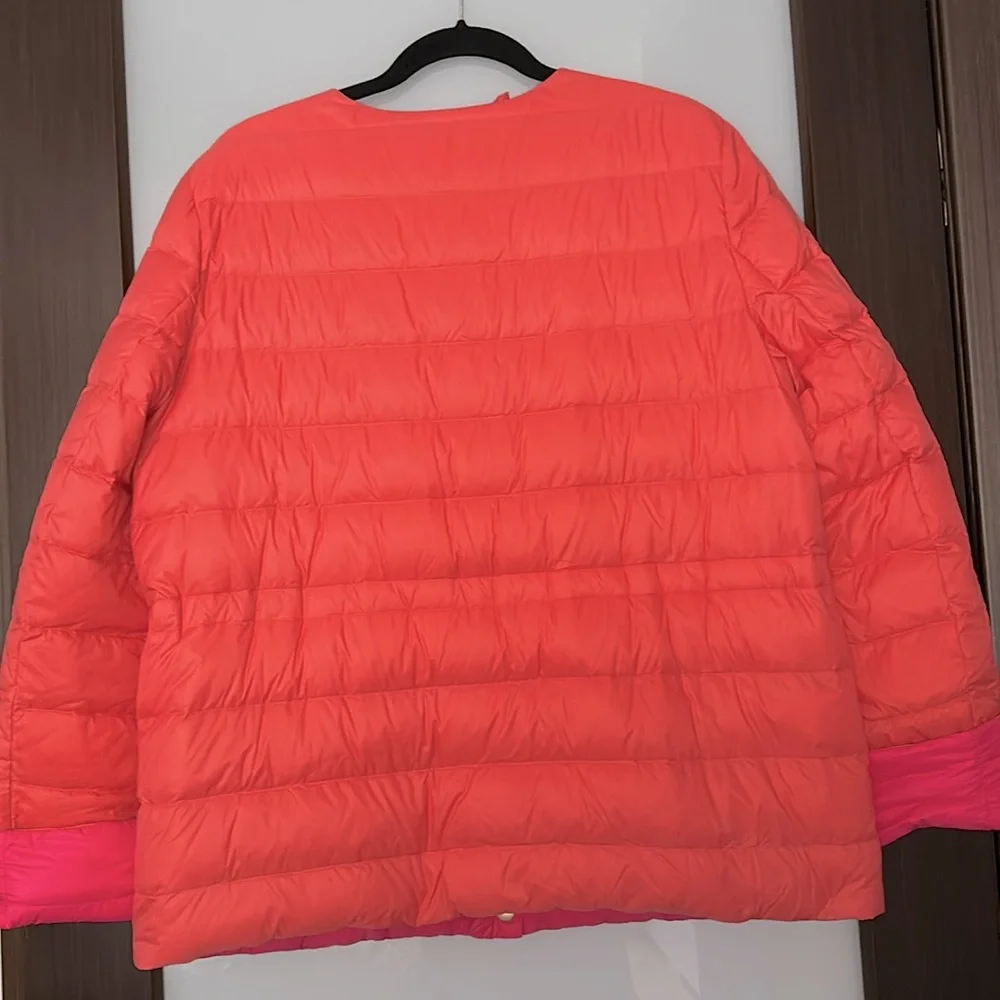 Escada reversible down jacket winter sun color size 46 - Picture 2 of 7
